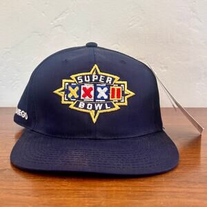 NWT Vintage Sports Specialties San Diego Super Bowl XXXII Blue NFL Snapback 1998